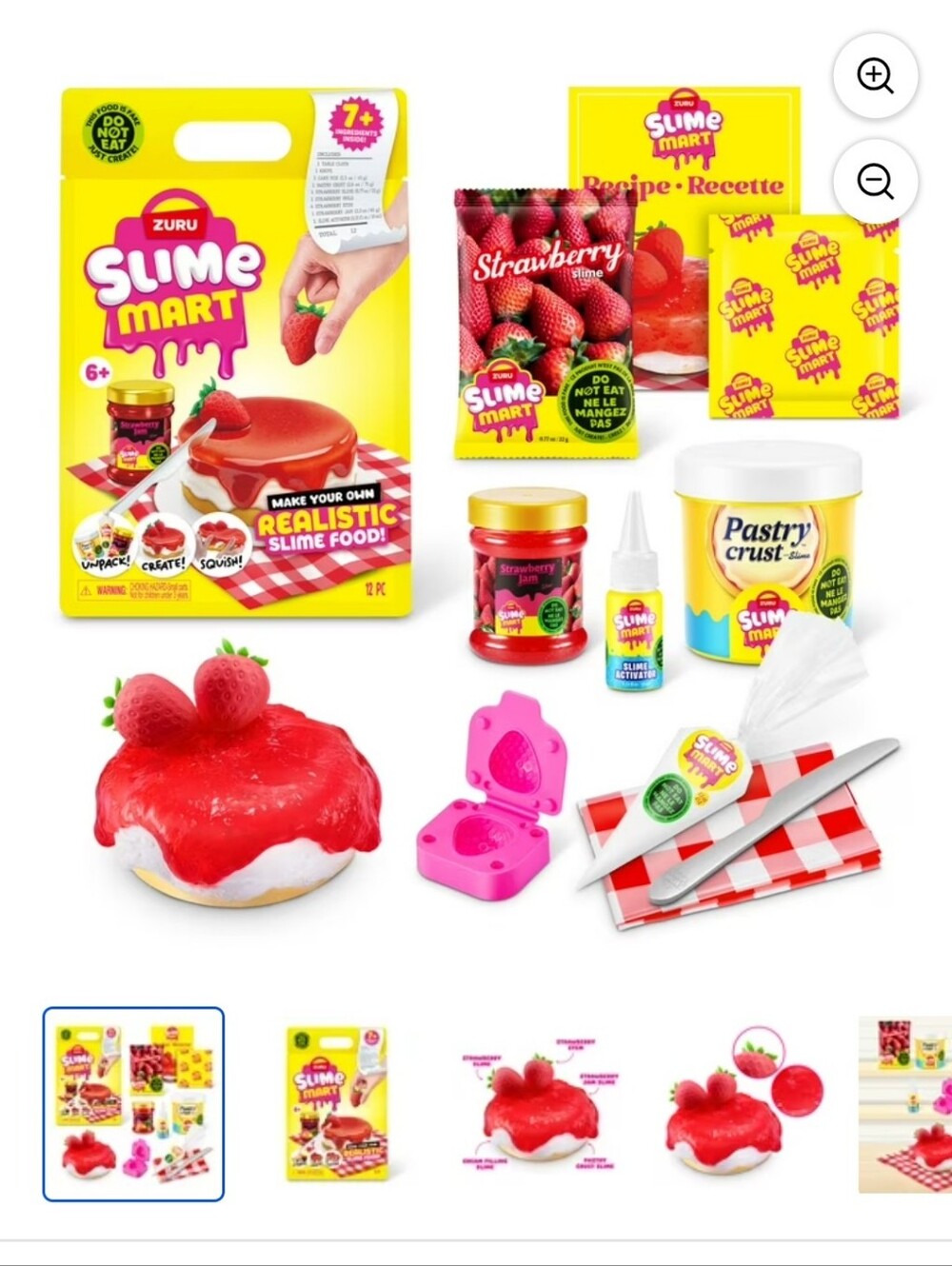 Slime Mart Bag - Strawberry Cheesecake